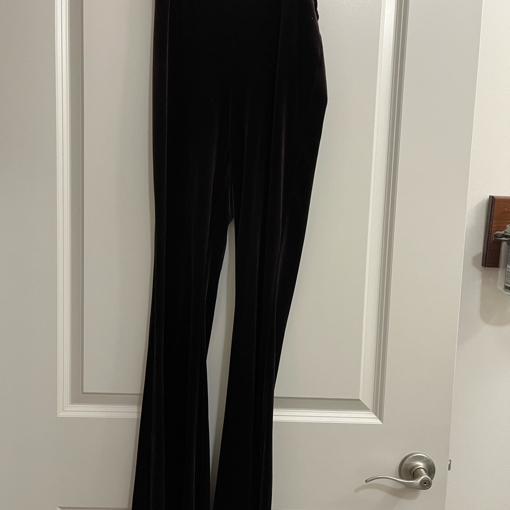 Elegant Brown Velvet leggings
